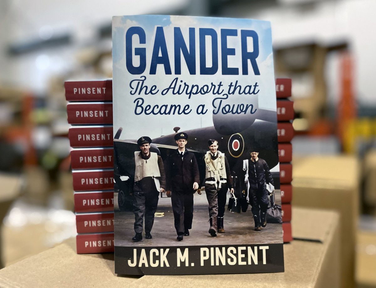 NEW ARRIVAL! Our latest title for 2025 has arrived, Gander: The Airport that Became a Town, by Jack M. Pinsent. Pre-ordered copies are on their way to customers, and it's also on its way to store shelves. If you can't find a copy with your local bookseller, please reach out to us