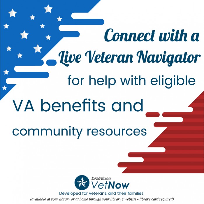 bvillelibrary's tweet image. Veterans get free help here: brainfuse.com/highed/home.as…
#brainfuse, #vetnow, #whatlibrariesdo, #supportourveterans, #vabenefits, #veteranbenefits, #veterans, #transitionfrommilitarytocivilianlife #veteranjobs, #libraries, #library #BPLibraryLife