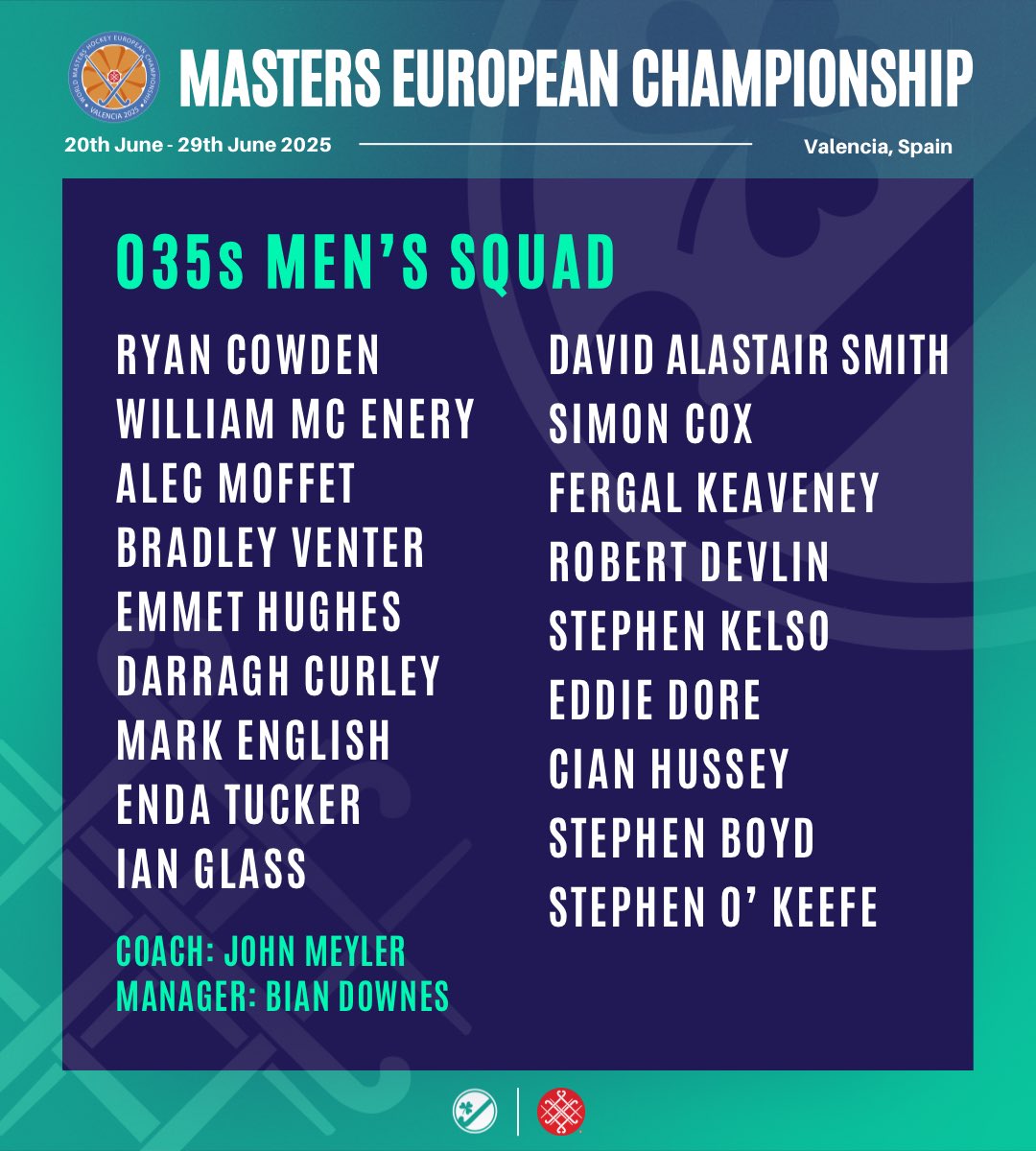 irishhockey's tweet image. Ireland 035s Men’s Squad