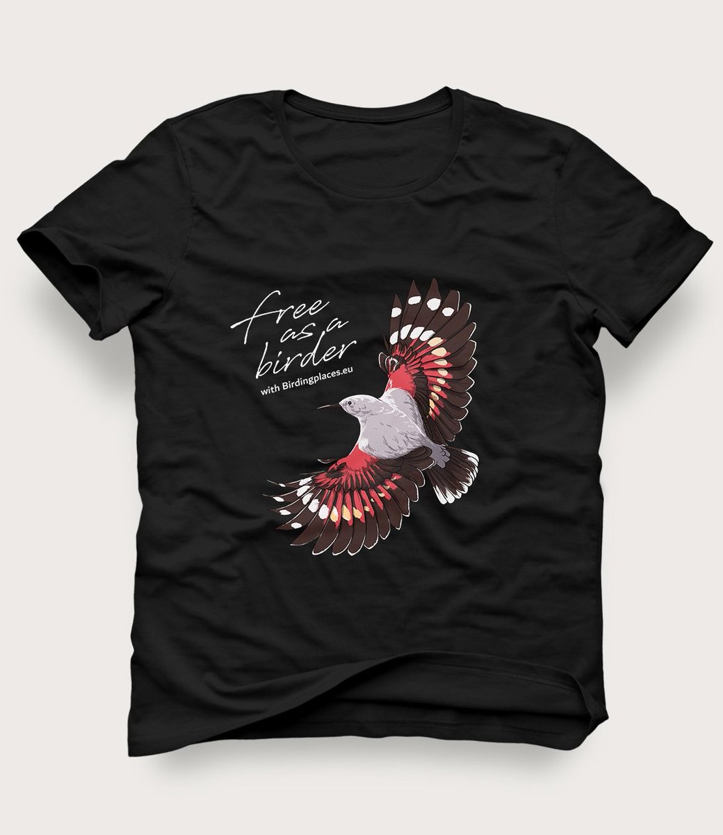 Have a look at the new collection of bird-T-shirts in our webshop: From Wallcreeper and Crane, to Hoopoe and Kingfisher. With your purchase you support the Birdingplaces community. All our T-shirts are made from organic cotton. You find our webshop here birdingplaces.myspreadshop.net
