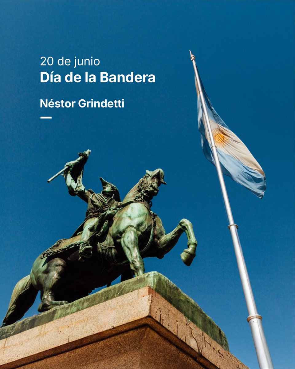 La bandera nos representa, nos une y nos recuerda de dónde venimos.

Hoy reafirmamos nuestro compromiso con la Patria y con los colores que nos definen.

¡Feliz Día de la Bandera! 🇦🇷