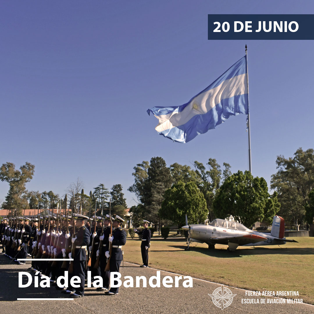 Hoy se conmemora el Día de la Bandera, uno de los Símbolos Patrios de nuestra Nación, en homenaje a su creador, el General D. Manuel Belgrano, quien además en el año 2018, fue declarado Prócer Guía de la Fuerza Aérea Argentina.

#DíadelaBandera
#EAM
#FuerzaAereaArgentina