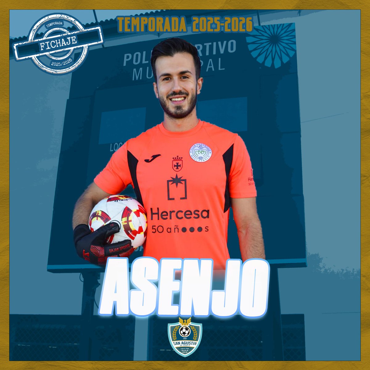 Primer equipo | 🆕FICHAJE🆕

Asenjo llega para poner el candado a la portería del San Agus 🔐🔐

Portero con amplia experiencia en la categoría y que llega directo del CD Marchamalo de Tercera RFEF

#ElFinalFeliz ☺️🔚
