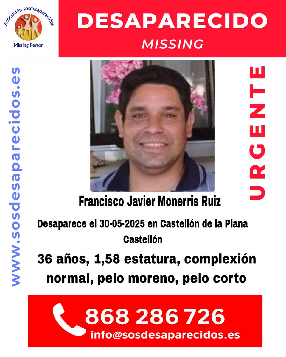 ALERTA DESAPARECIDOS (@sosdesaparecido) on Twitter photo 🆘 DESAPARECIDO
🟠 Persona Vulnerable
#sosdesaparecidos #Desaparecido #Missing #España #CastellóndelaPlana #Castellón
Fuente: sosdesaparecidos
Síguenos <a href="/sosdesaparecido/">ALERTA DESAPARECIDOS</a> 🆘 DESAPARECIDO
🟠 Persona Vulnerable
#sosdesaparecidos #Desaparecido #Missing #España #CastellóndelaPlana #Castellón
Fuente: sosdesaparecidos
Síguenos <a href="/sosdesaparecido/">ALERTA DESAPARECIDOS</a>