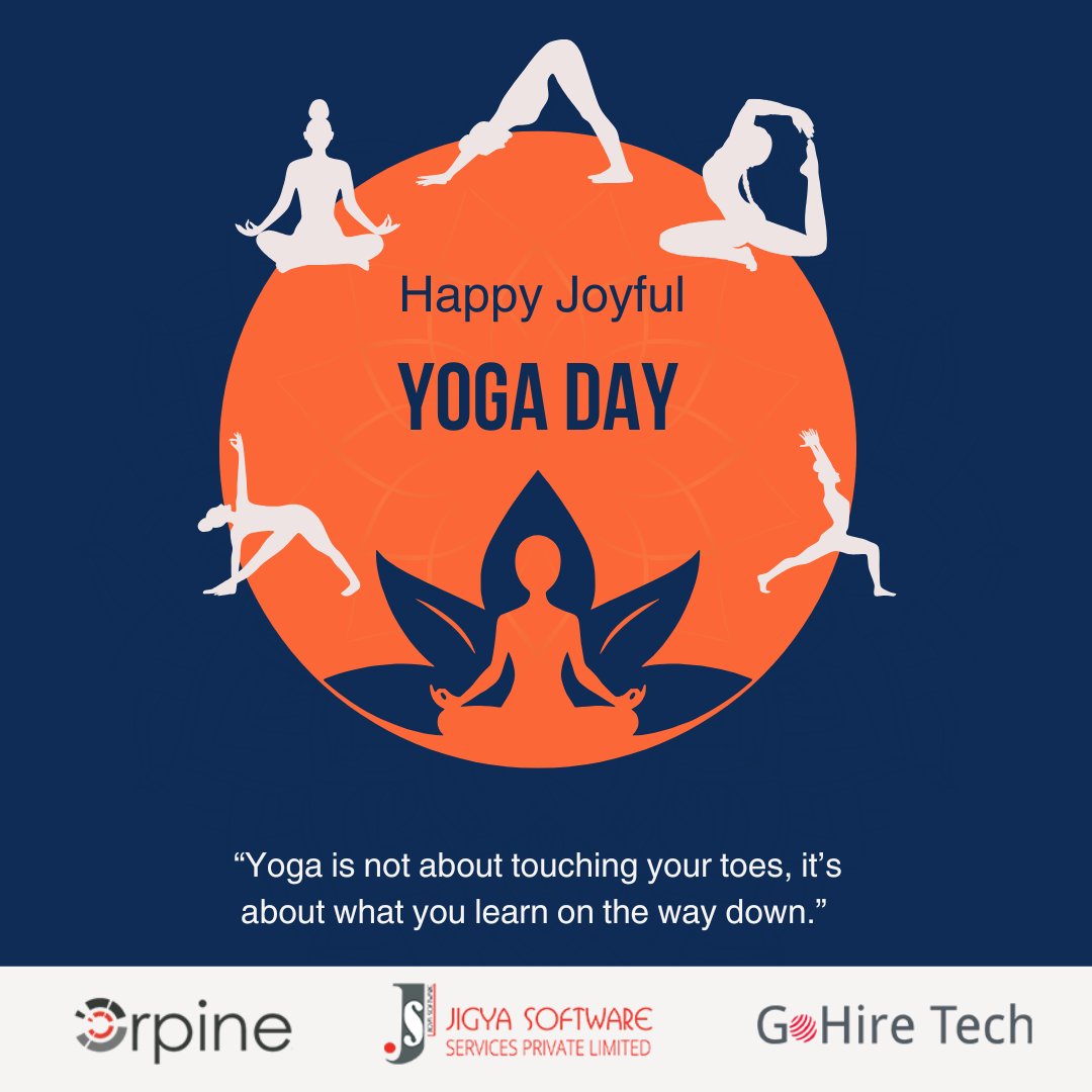 GohireTech's tweet photo. Happy International #JoyFulYogaDay!

Yoga isn’t about how far you stretch — it’s about how deeply you connect.

Let today be a reminder to slow down, breathe in stillness, and grow from within.

Balance. Breathe. Become.

#InternationalYogaDay #WellnessAtWork #StayBalanced https://t.co/3V1eSKw8uT