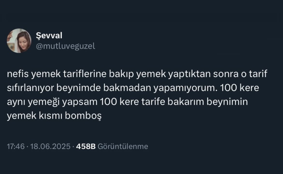 Bende ilerleme var ama son ikidir pilavı tarife bakmadan yapıyorum