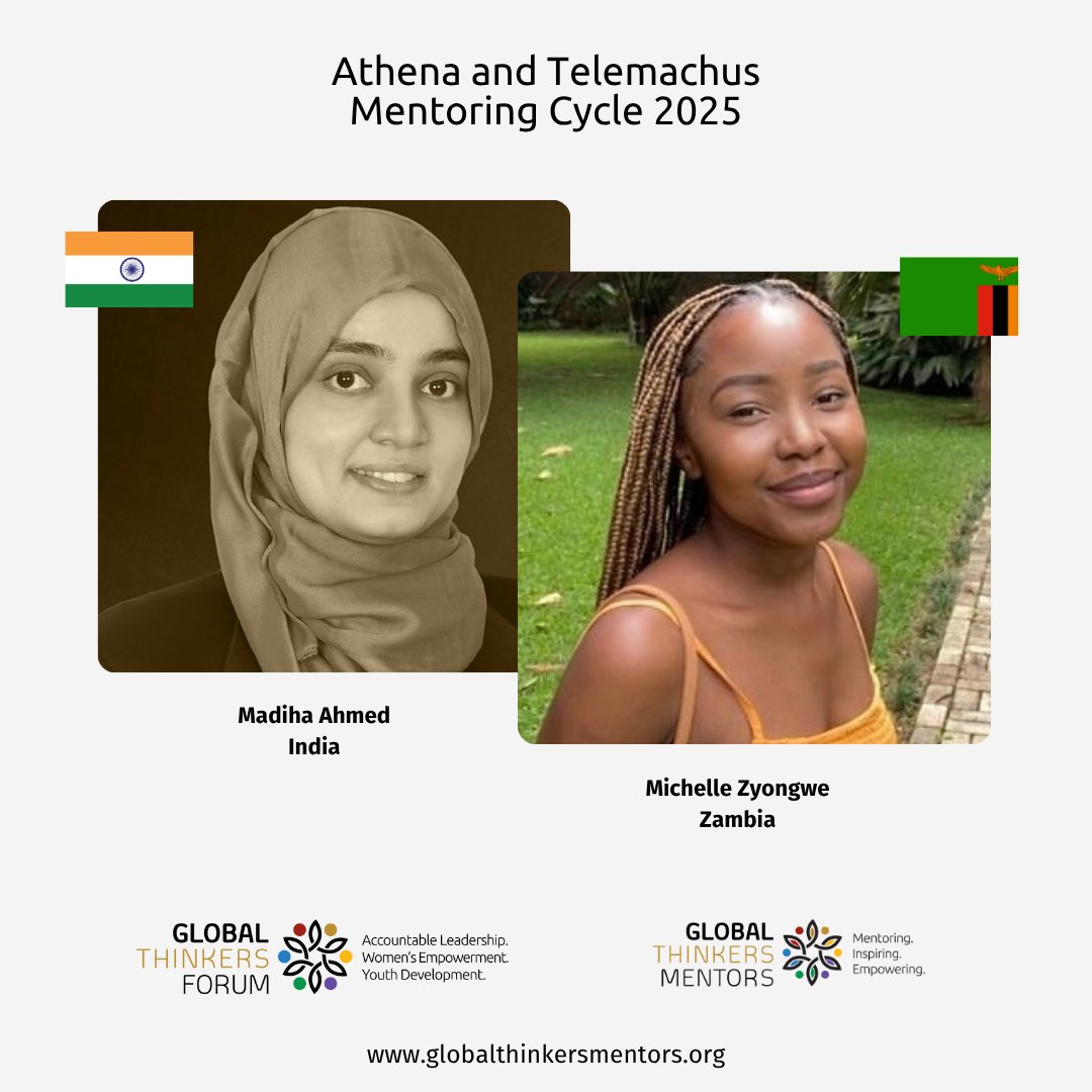 GTFMentoring's tweet image. Our 2025 mentee from #Zambia, @MichelleZyongwe, is a driven & innovative business professional with a strong foundation in #entrepreneurship, #marketing & #management. Her #mentor is Madiha Ahmed, a social development expert & applied Academics consultant. #GTF #mentoring #sdgs