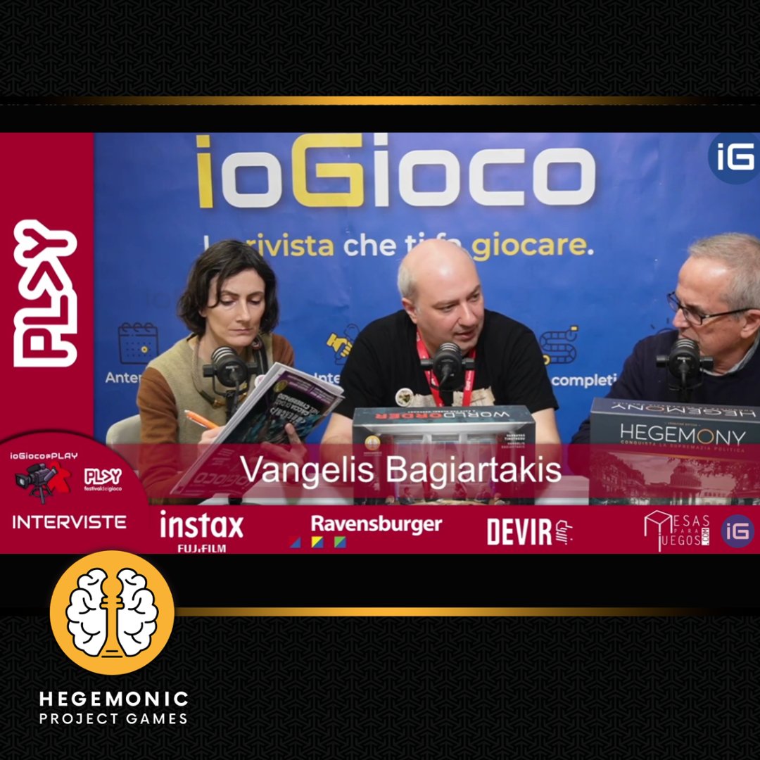 HegemonicP's tweet image. 🎥From Hegemony to World Order! Interview at PLAY 2025 

👉youtube.com/watch?v=j00xz1…
A huge to the entire ioGioco @Play team!

#WorldOrder #Hegemony #PlayModena #Diplomacy #BoardGameStrategy #HegemonicProject #GhenosGames #ioGioco