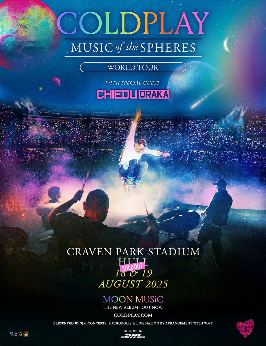 orakald's tweet image. And they where all Hull
Chiedu Oraka supporting @coldplay I mean who would have thought that. I’m sure Chiedu from 2007 would have laughed. Now the 2025 version cry’s with happiness. See you in East Hull in August ❤️