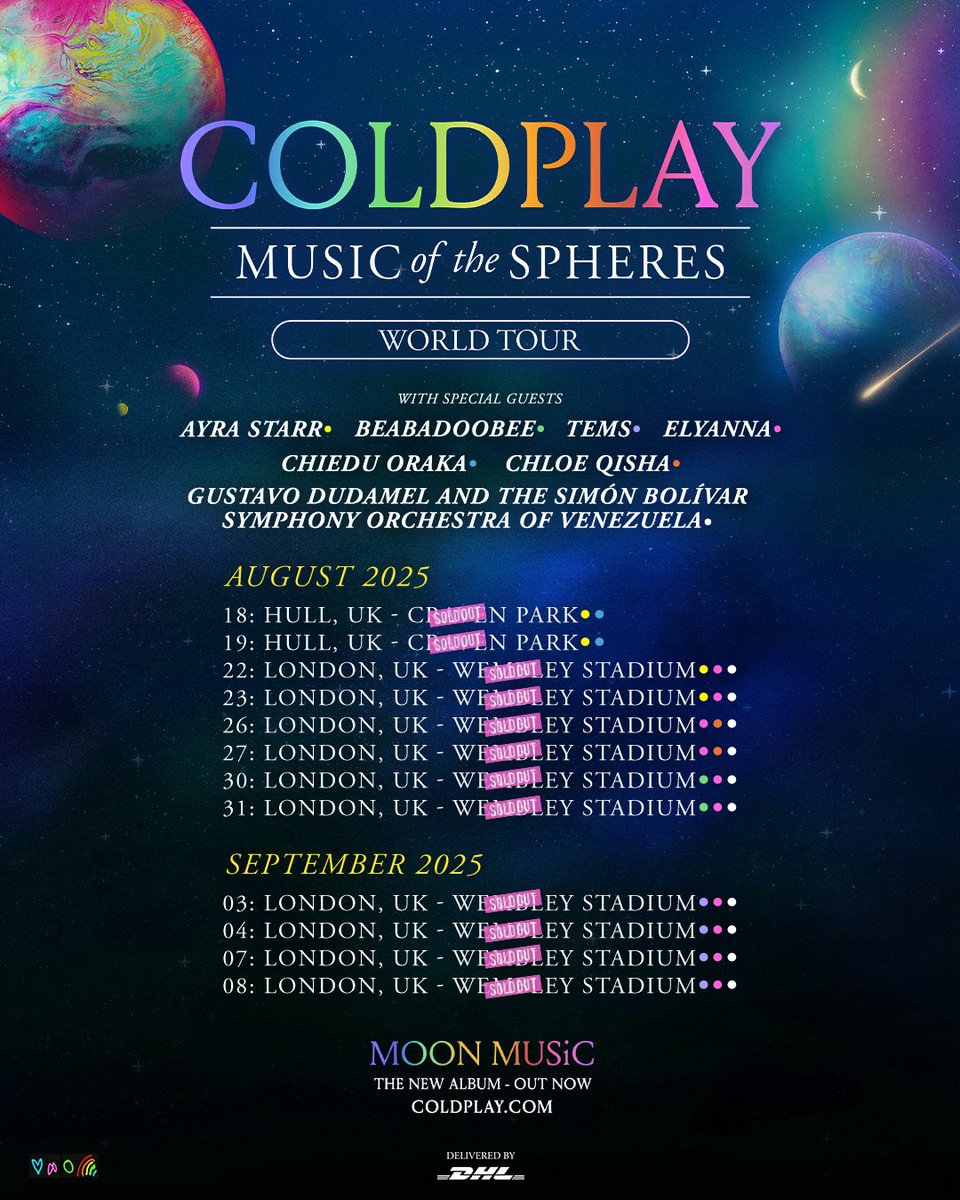 orakald's tweet image. And they where all Hull
Chiedu Oraka supporting @coldplay I mean who would have thought that. I’m sure Chiedu from 2007 would have laughed. Now the 2025 version cry’s with happiness. See you in East Hull in August ❤️