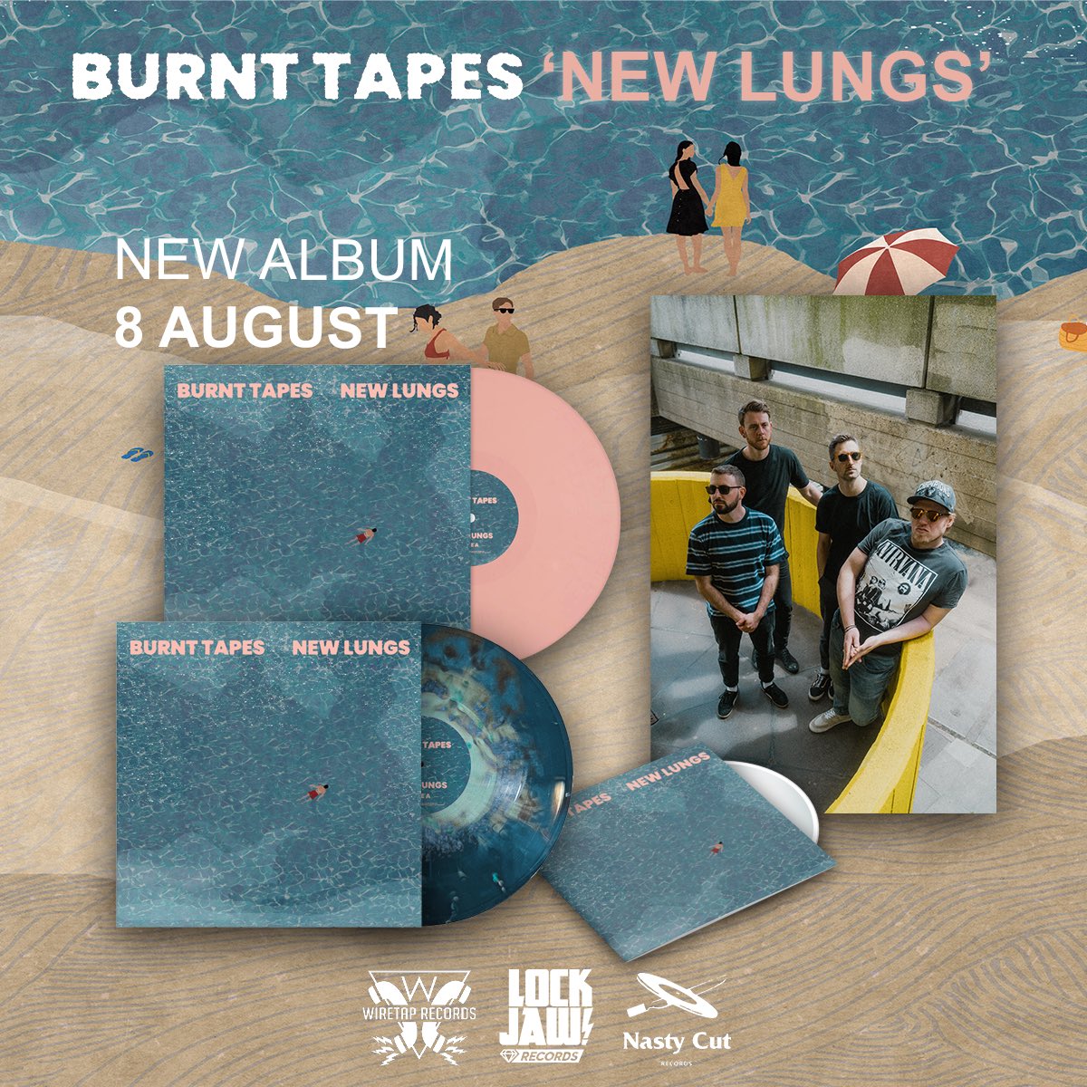 Lockjaw Records 💎⚡️ (@lockjawrec) on Twitter photo Limited Vinyl copies for the new <a href="/burnt_tapes/">Burnt Tapes</a> album out in August—pre-order your copy today 🌊
Waves version - 120
Beach (pink) version - 230
burnttapes.lnk.to/yolo Limited Vinyl copies for the new <a href="/burnt_tapes/">Burnt Tapes</a> album out in August—pre-order your copy today 🌊
Waves version - 120
Beach (pink) version - 230
burnttapes.lnk.to/yolo