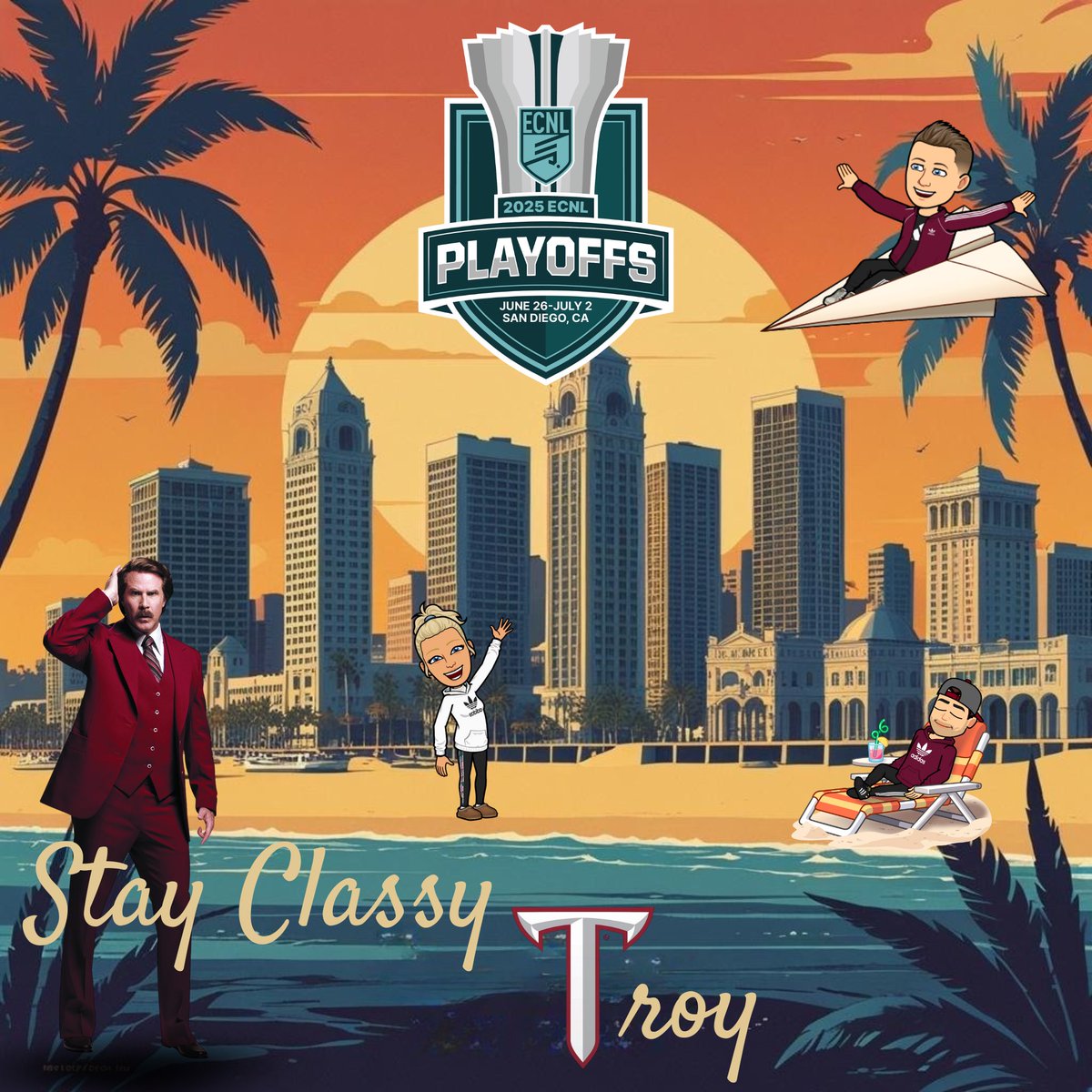 California Love Incoming 🌴⚽️
We’re bringing the heat all next week! Wishing everyone the best of luck. Drop your schedules below and remember You Stay Classy ECNL. ✌️🌞 #CaliLove #enclplayoffs