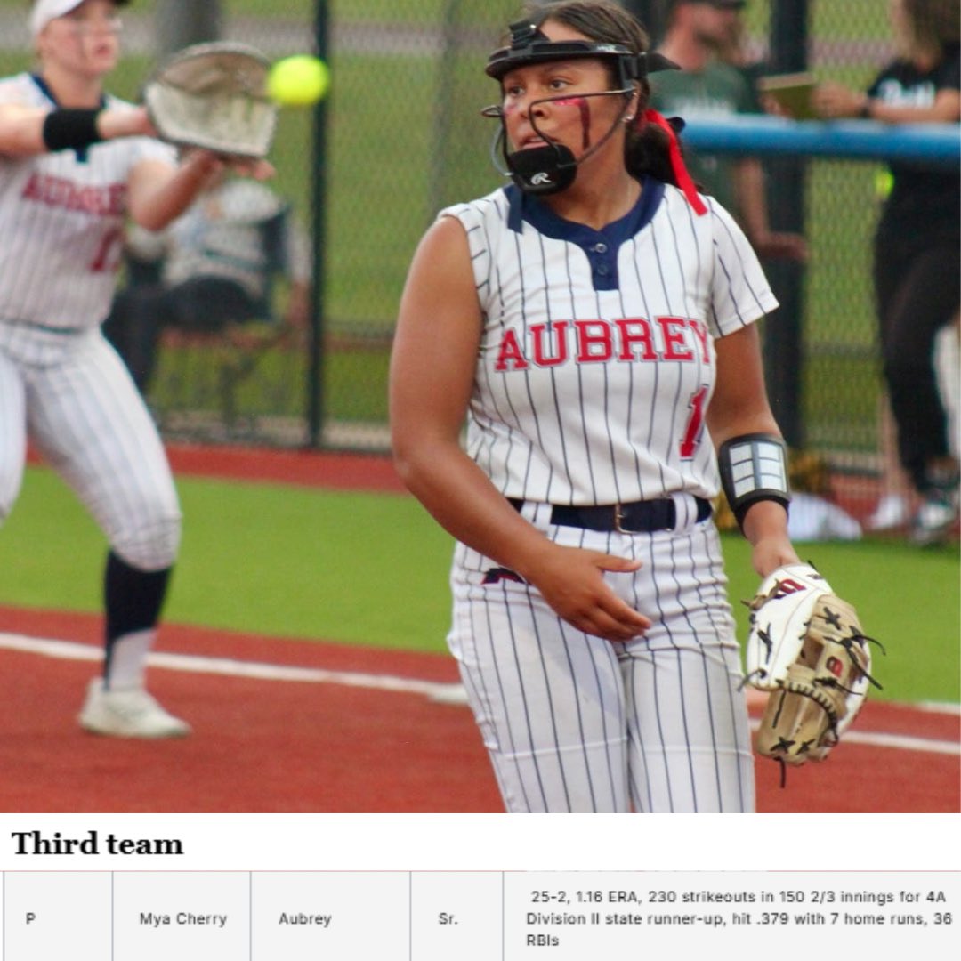 Congratulations to our girls for making it on the All Area First, Second, and Third teams in Dallas!!! 🎊🎉🎈
Way to put in work! Great job girls! 
#halosup😇 

ABBY LYNCH-BUXTON-Utility First Team
BRIANA WILLIAMS- Second Team
CORYN BURRIS-Second Team
MYA CHERRY- Third Team