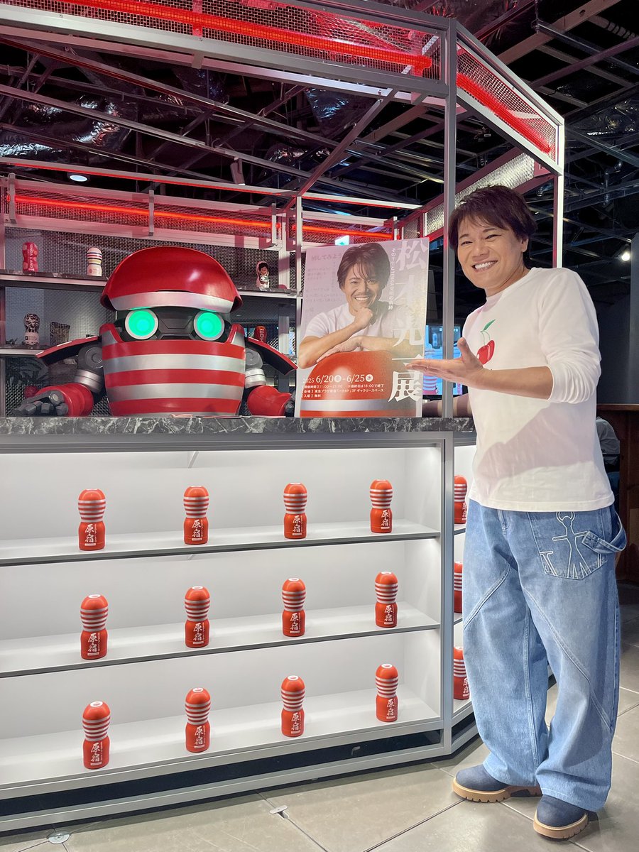 松本光一展トークイベント無事終了いたしました！
お越しくださった皆様誠にありがとうございました！！✨🌕

こちらイベント終了後のやり切った
社長の笑顔を添えさせていただきます✨