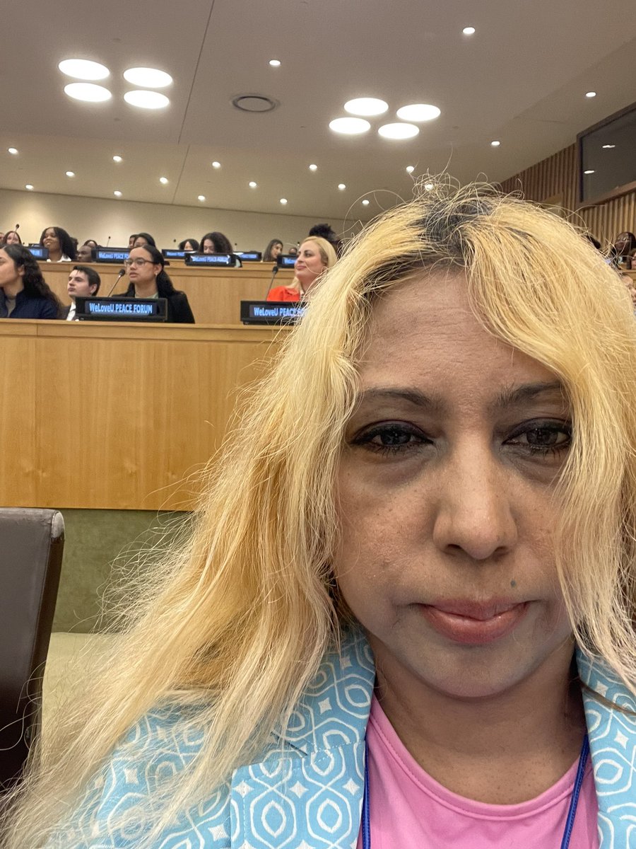 Mezaun1's tweet photo. My 1st time at the Global Peace forum at the United Nations. https://t.co/hWnzKqjGck