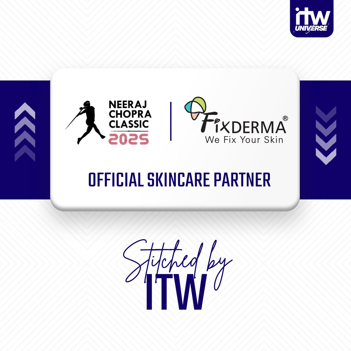 ITW is delighted to announce that we have onboarded Fixderma as the official skincare partner for India's first International Javelin event - The Neeraj Chopra Classic.

The event will see Neeraj, along with top International Javelin stars, competing in Bengaluru on 5th July.