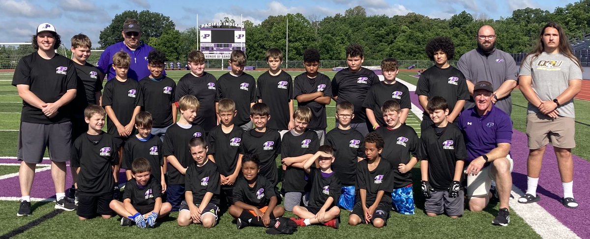 Had a great week at football camp with some of our elementary youth football players. Competing and getting better. Thanks for being a part of camp this week.