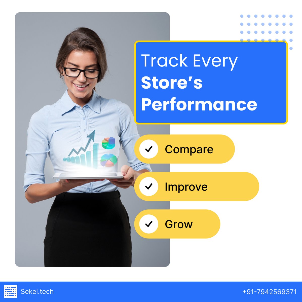 SekelTech's tweet image. Track. Compare. Grow.
📊 Monitor every store’s performance with Sekel Tech.

#sekeltech #retailtools #storeperformance #digitaltransformation #businessgrowth