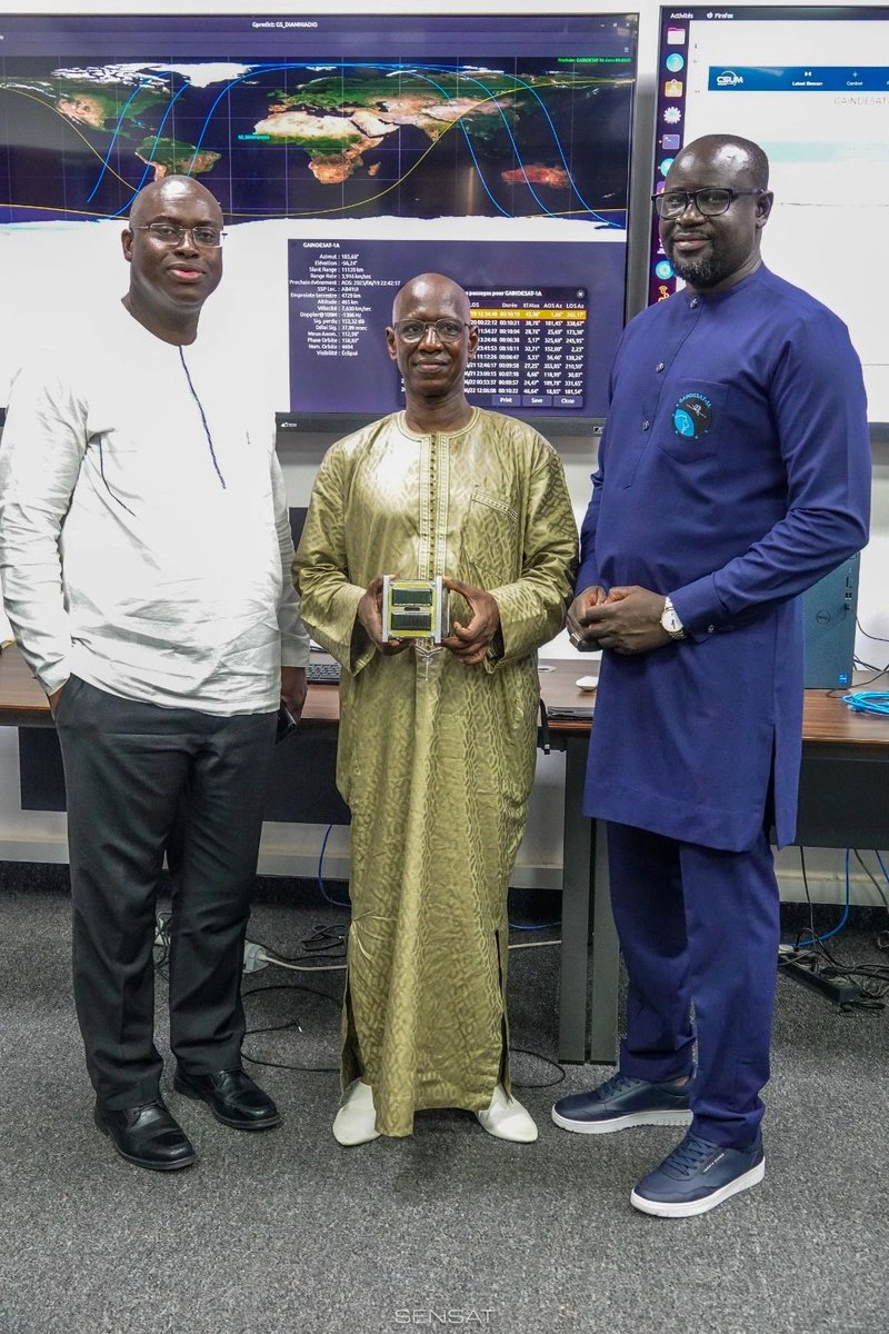 RascomAfrica's tweet image. RASCOM applauds H.E. Dr. Tidiane Ouattara for his visit to SENSAT in Senegal &amp;amp; his engagement with Prof. Gayane Faye and team.

Senegal’s growing role in Africa’s space sector is inspiring and vital for our continent’s digital future. 
#AfricanSpaceSector #SpaceForDevelopment