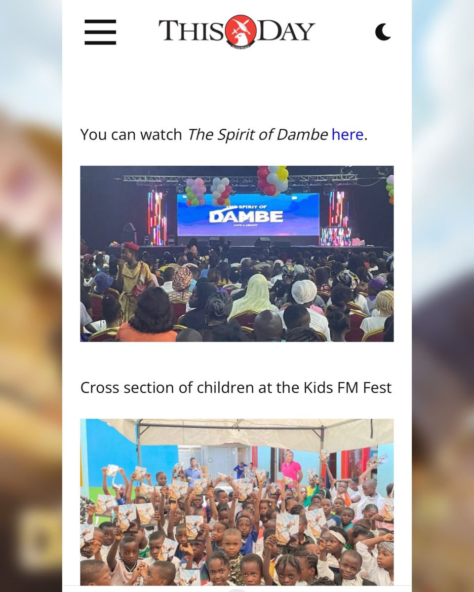 If you’re not watching #TheSpiritOfDambe, you’re missing one of the most powerful stories out of Africa right now.