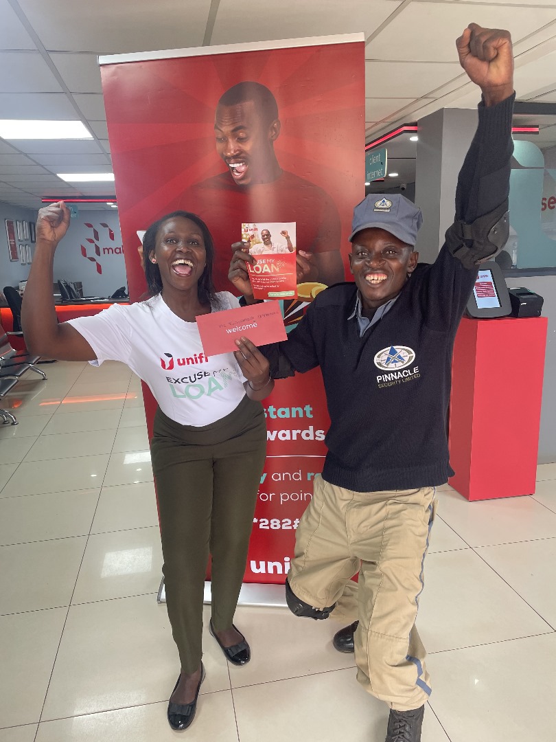 Congratulations to our winner from Kabalagala branch who had  their loan excused.                                                                                                                   Go to unifi.credit for a quick quote