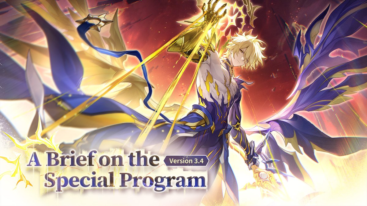 A Brief on the Version 3.4 Special Program

Honkai: Star Rail Version 3.4 "For the Sun is Set to Die" will release on 2025/07/02. Stay in touch and follow our official social media channels for the latest game information!
Special Program Replay:
youtube.com/live/U4OmLnWnm…

The