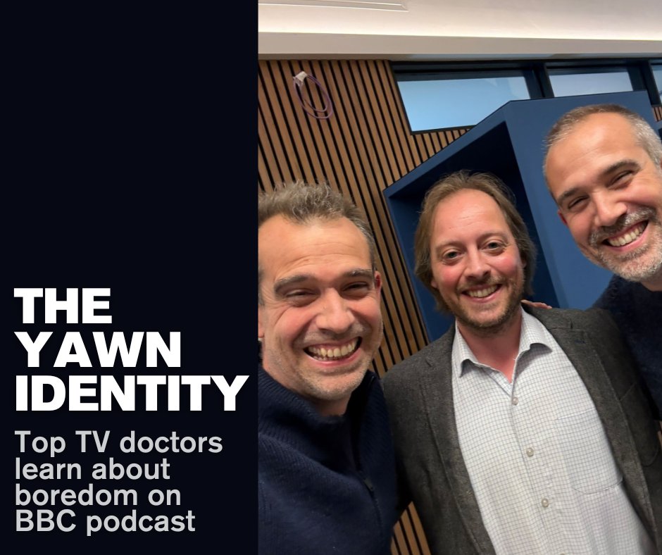 University of Essex (@uni_of_essex) on Twitter photo Top TV doctors Chris and Xand van Tulleken welcomed Dr Wijnand van Tilburg of <a href="/EssexPsychology/">EssexPsychology</a> to the <a href="/BBCRadio4/">BBC Radio 4</a> What’s Up Docs? Podcast to explore what boredom can do to our health.
Find out more and listen in: brnw.ch/21wTysy Top TV doctors Chris and Xand van Tulleken welcomed Dr Wijnand van Tilburg of <a href="/EssexPsychology/">EssexPsychology</a> to the <a href="/BBCRadio4/">BBC Radio 4</a> What’s Up Docs? Podcast to explore what boredom can do to our health.
Find out more and listen in: brnw.ch/21wTysy