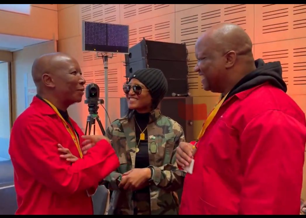Brenda Fassie and the Big Dudes

Malema