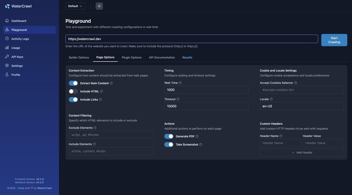 又在GitHub 上发现了一款功能强大的网页爬虫与数据提取工具：WaterCrawl。 基于Python + Scrapy  构建，能够高效爬取网页并提取相关数据，同时支持多语言内容抓取和实时进度监控。 GitHub：https://t.co/QeK00IwU4i 主要特性：  - 高级网页爬虫，可自定义爬取深度、速度和 ...