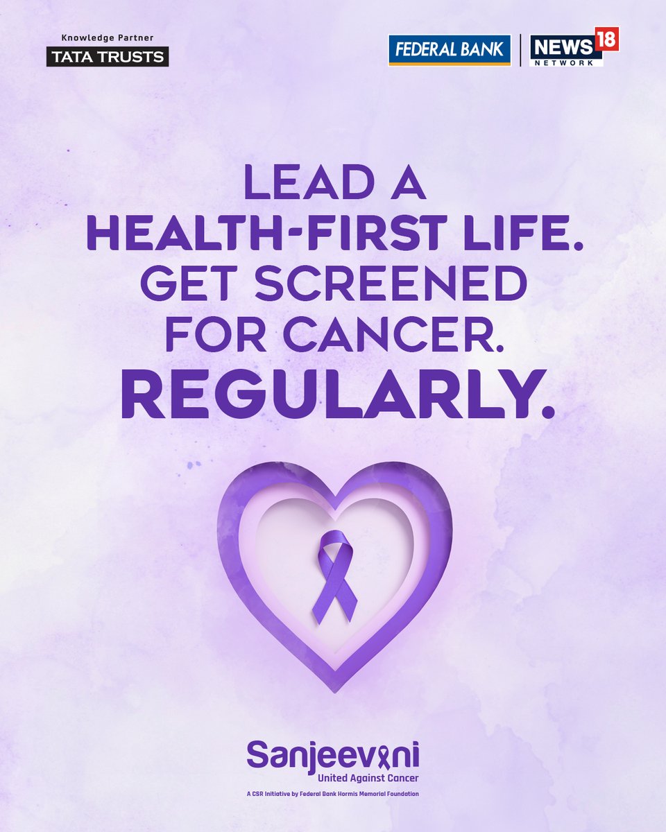 Good health is your best defense — and your best gift to yourself. 💜
Regular cancer screening isn’t something to delay — it’s a simple act of care that can save lives.
 Let’s make regular screening a way of life.
#HealthFirst #CancerScreeningSavesLives #Sanjeevani