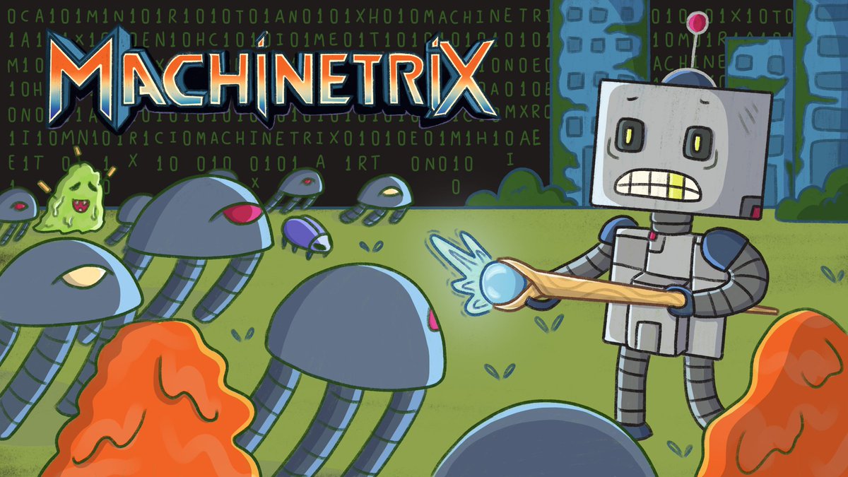 Machinetrix was released today in the XBOX family! Come defeat hordes of enemies in the Matrix with Charlie the Robot!🤖