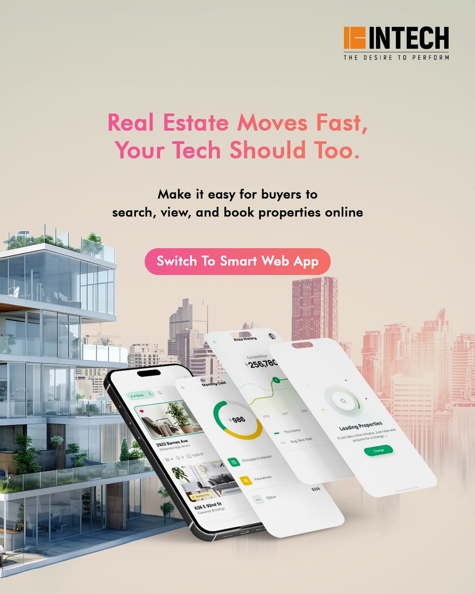 icsglobal_in's tweet image. Real estate is all about timing—and your tech should keep up.
With a #SmartWebApp, make it effortless for buyers to search, explore, and book properties online—anytime, anywhere.

#INTECH #PropTech #RealEstateTech