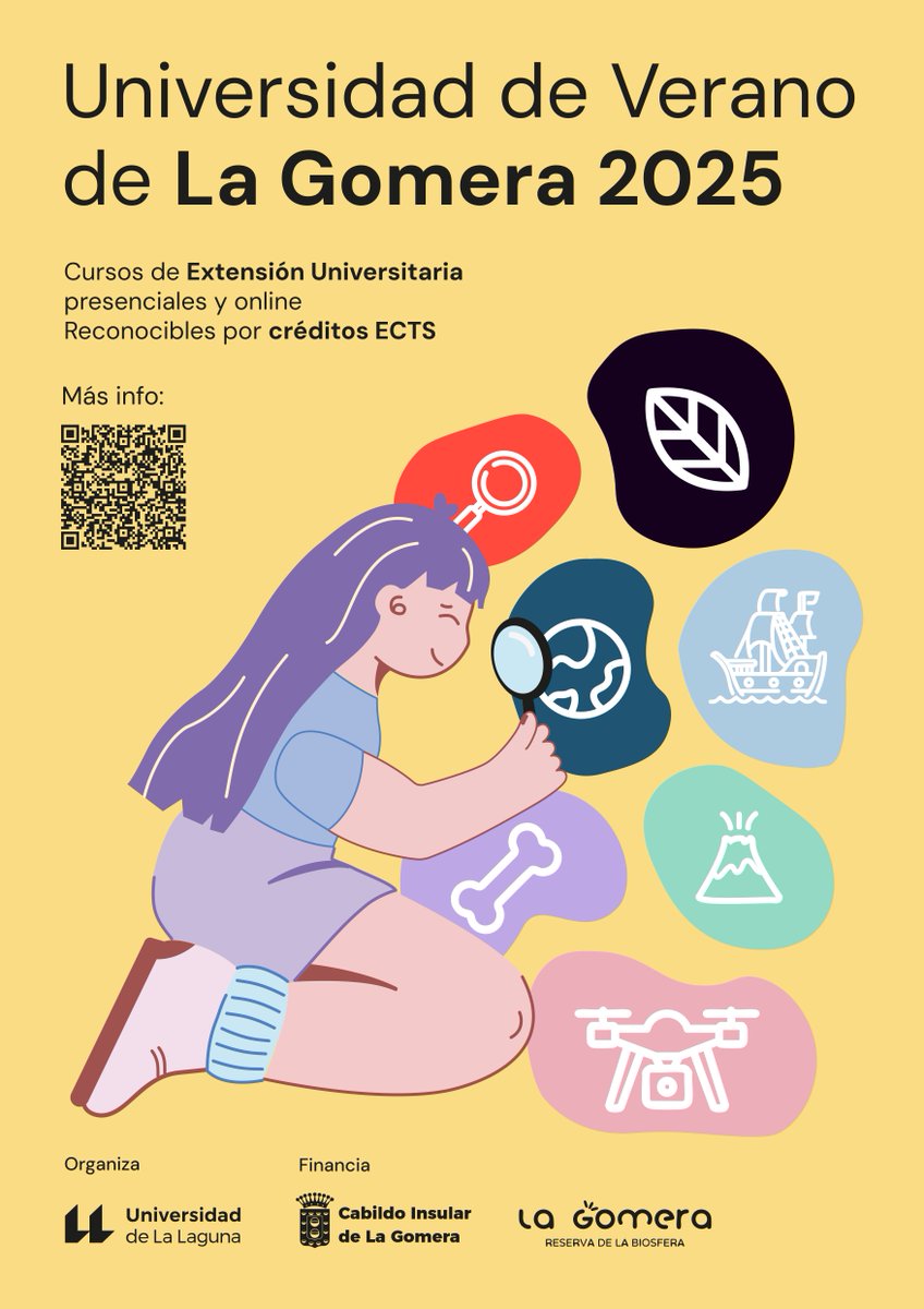 ☀️ Ya es verano y eso significa que es tu momento para seguir formándote.

Un año más, Adeje y la isla de La Gomera te ofrecen #cursos, que mantienen su matrícula abierta, y que no te puedes perder.

¡Inscríbete! 👇

📍 La Gomera 📱 t.ull.es/13td
📍 Adeje 📱