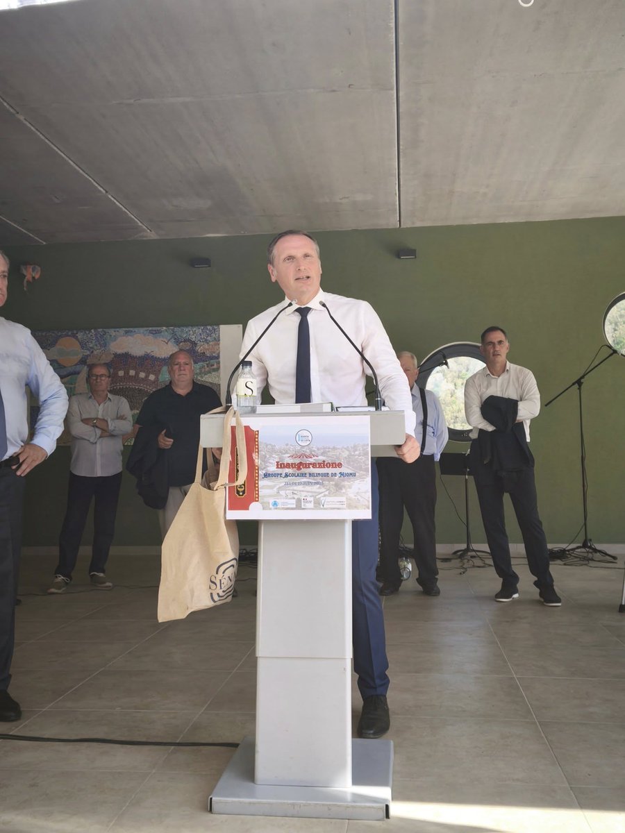 #Inauguration du groupe scolaire bilingue de Miomu, Santa-Maria-di-Lota 
💡Un projet qui répond à un besoin essentiel et permet d'accueillir 110 élèves dans les meilleures conditions
✅Financements DETR à hauteur de 31,12% soit 1 345 226,59€