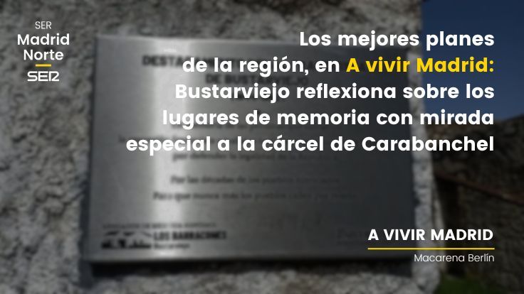 🕊️ Bustarviejo acoge la VI Jornada de Memoria Histórica de la Sierra Norte sobre “Lugares de Memoria”

🏚️ Esta tarde, mirada especial a la cárcel de Carabanchel como símbolo de la represión franquista

🎧 Nos lo cuenta Aránzazu Sánchez de <a href="/SERMadridNorte/">SER Madrid Norte</a>: cadenaser.com/radio-madrid/a…