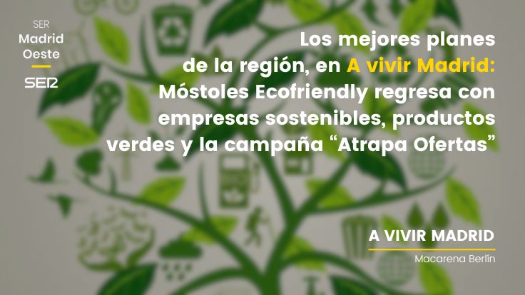 🌿 Llega la II Feria Móstoles Ecofriendly con empresas, productos sostenibles y comercio local.

🛍️ Será los días 21 y 22 en el Parque Cuartel Huerta e incluirá la campaña “Atrapa Ofertas”.

🎧 Nos lo cuenta <a href="/Alvarez3Laura/">Laura Álvarez</a> de <a href="/SER_MadridOeste/">SER Madrid Oeste</a>: cadenaser.com/radio-madrid/a…