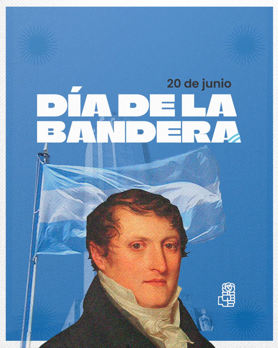 PSsantafe's tweet image. 🇦🇷 20 de junio – Día de la Bandera
Recordamos a Manuel Belgrano, ejemplo de entrega y compromiso con el país.
Hoy más que nunca, la bandera debe unirnos, reafirmar nuestra soberanía e impulsarnos a seguir construyendo un futuro mejor.