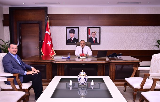 İş İnsanı Burak Pehlivan Vali Yakup Canbolat’ı Ziyaret Etti
