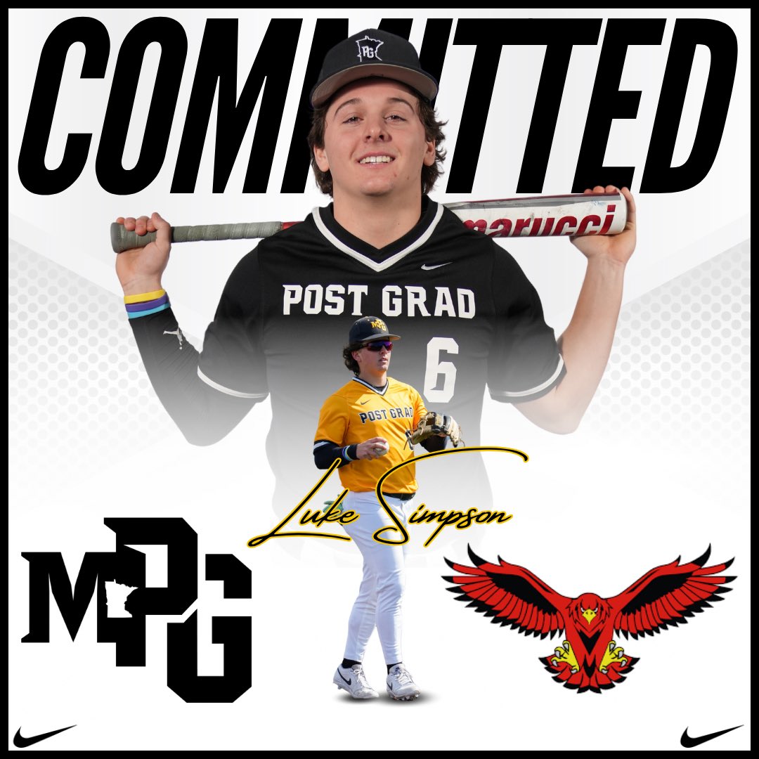 ‼️COMMITTED‼️

Congrats to IF Luke Simpson on his commitment to Catawba Valley Community College!

 <a href="/Luke_Simpson05/">Luke Simpson</a>   🔜    <a href="/CVCCBaseball/">CVCC Baseball</a> 

#thevalley 

The Red Hawks are getting a talented, hard working, versatile infielder, who consistently finds barrels, Looking forward to