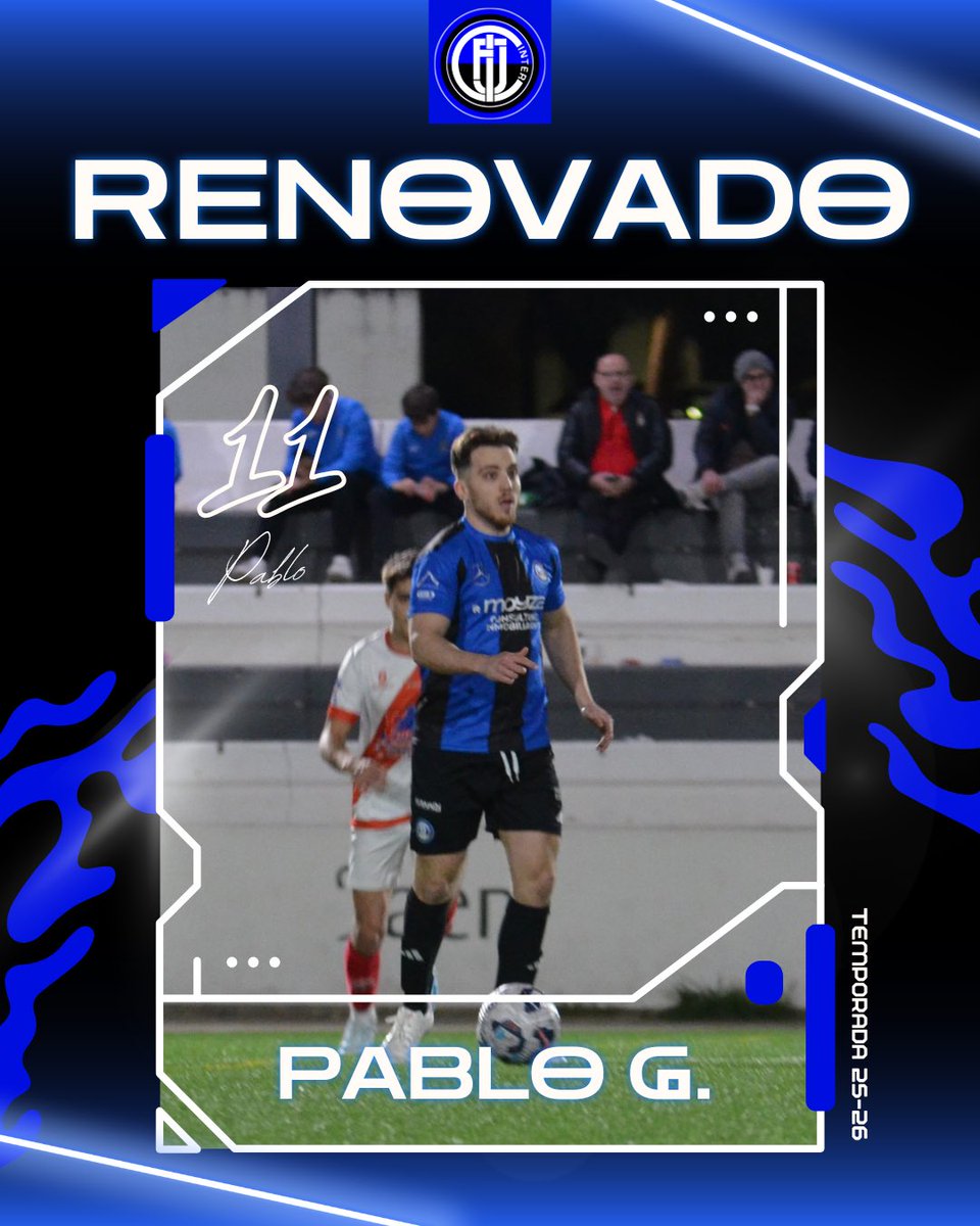 🔵⚫ 𝑹𝑬𝑵𝑶𝑽𝑨𝑪𝑰𝑶𝑵𝑬𝑺 𝑻𝑬𝑴𝑷𝑶𝑹𝑨𝑫𝑨 𝟐𝟎𝟐𝟓/𝟐𝟎𝟐𝟔

•PABLO G. 》Mediapunta 

Pablo García renueva su una temporada más, siendo una pieza clave en el ataque por su potencia 💙🖤