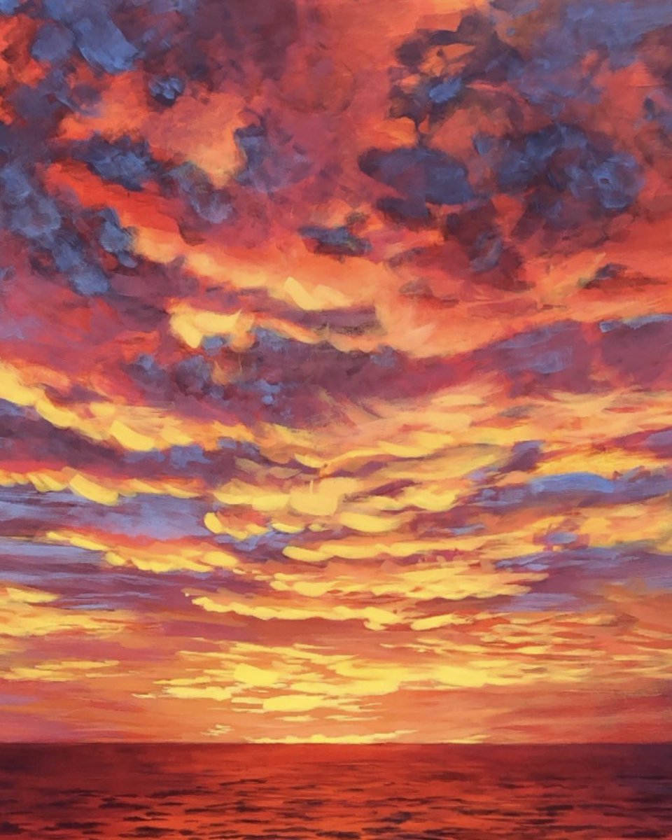 My painting OCEAN SUNSET