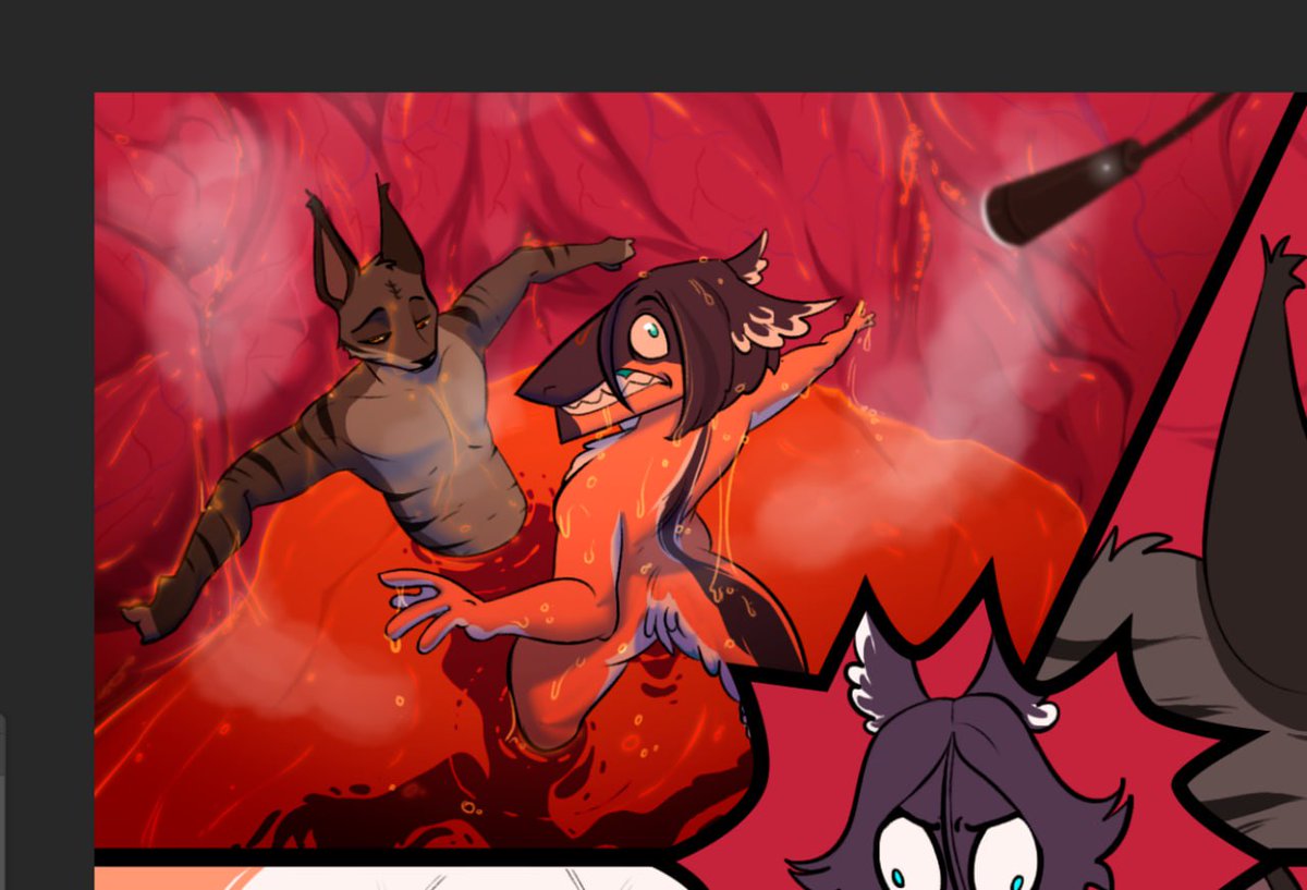 Kelly Smiley (π 17 April) (@kellsmiley) on Twitter photo YOU'VE BEEN SPOTTED!
It's a WIP of one of the frames from the comic for <a href="/EatchaHeckin/">HeckinEatcha</a> and <a href="/_cat_piano/">Acidic β¨</a> :> YOU'VE BEEN SPOTTED!
It's a WIP of one of the frames from the comic for <a href="/EatchaHeckin/">HeckinEatcha</a> and <a href="/_cat_piano/">Acidic β¨</a> :>