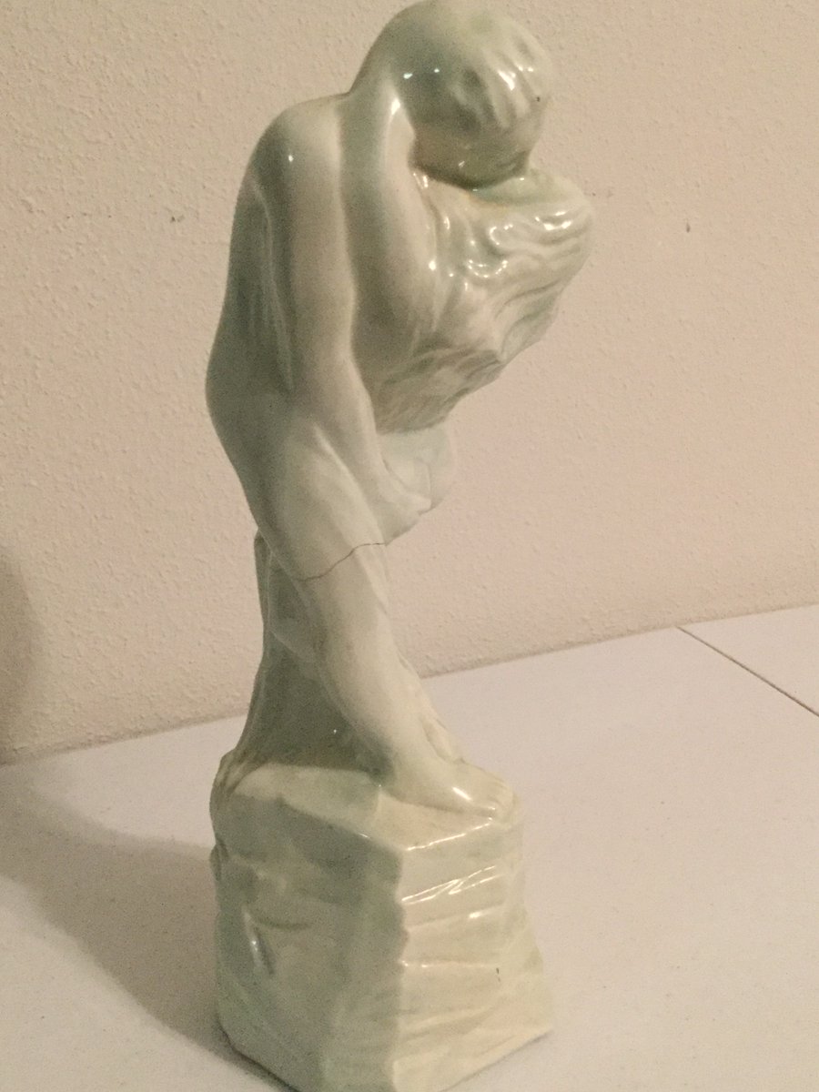 My mom made this,(1985) thought I'd share it with the world. It's very delicate as a crack formed in it during the 90's 💙