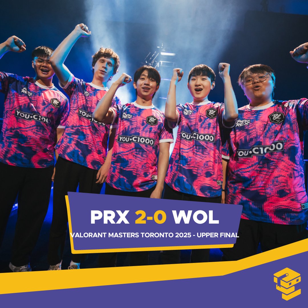 Paper Rex es el primer equipo finalista de la #VALORANTMasters Toronto!

El equipo de Singapur vuelve a jugar una final internacional tras conseguir la victoria ante Wolves por 2-0.

Los lobos cae al Lower Final donde su siguiente rival será el ganador del G2 vs Fnatic.
