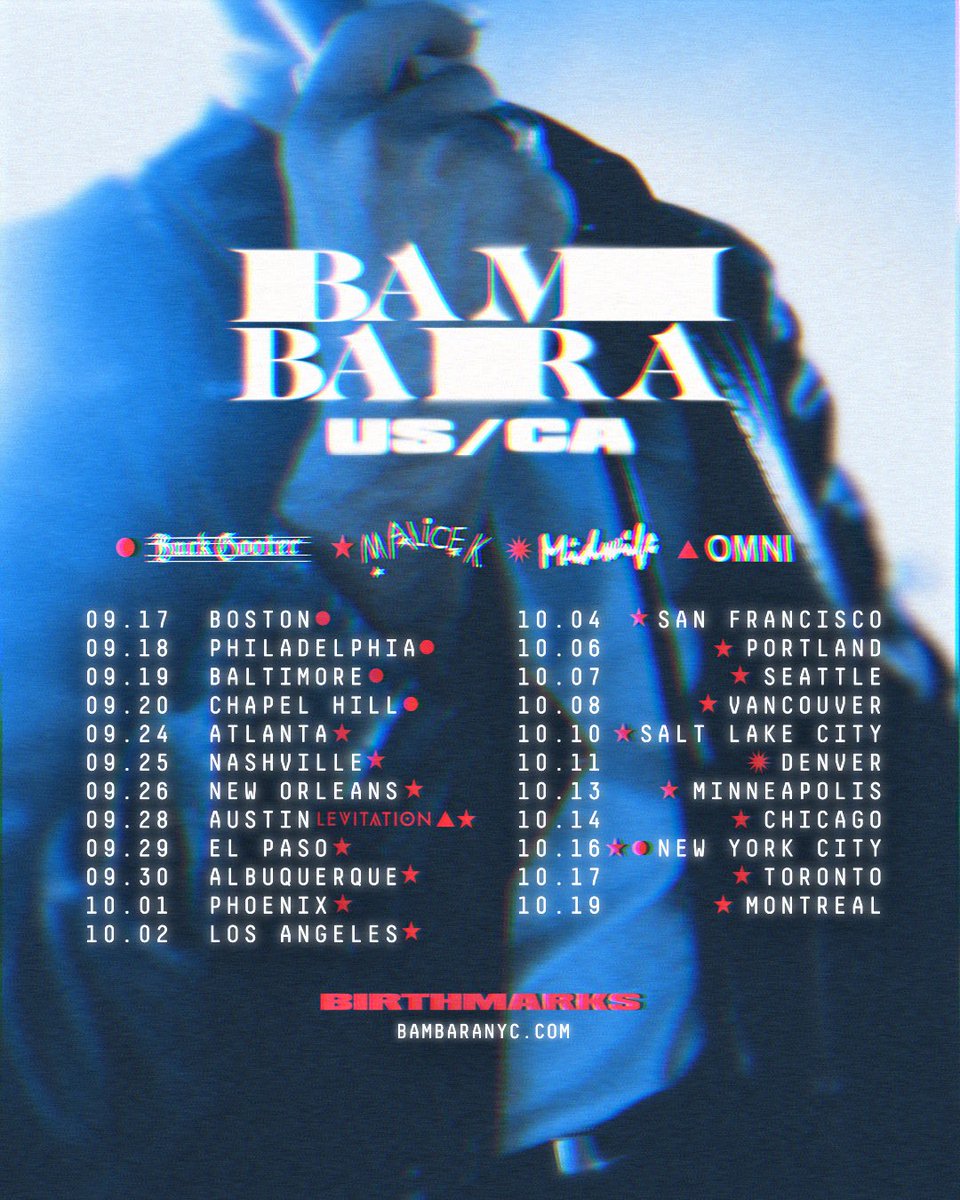 New dates and supports added for this Fall! 
🎟️bandsintown.com/a/478836-bamba…