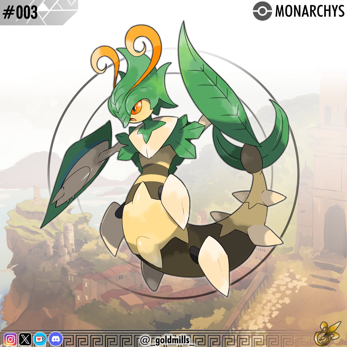 Grass starter for my fakemon dex
mantis lads