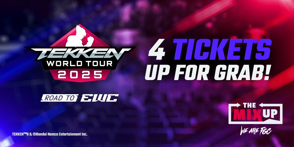 TEKKEN 8 hits hard at The MIXUP!

In addition to the master event, 4 <a href="/EWC_EN/">Esports World Cup</a> qualifiers are also on the line.

Don't miss your chance to qualify for the 2 most important finals of the year!

Registration link in comments:⬇️  

#WeAreFGC