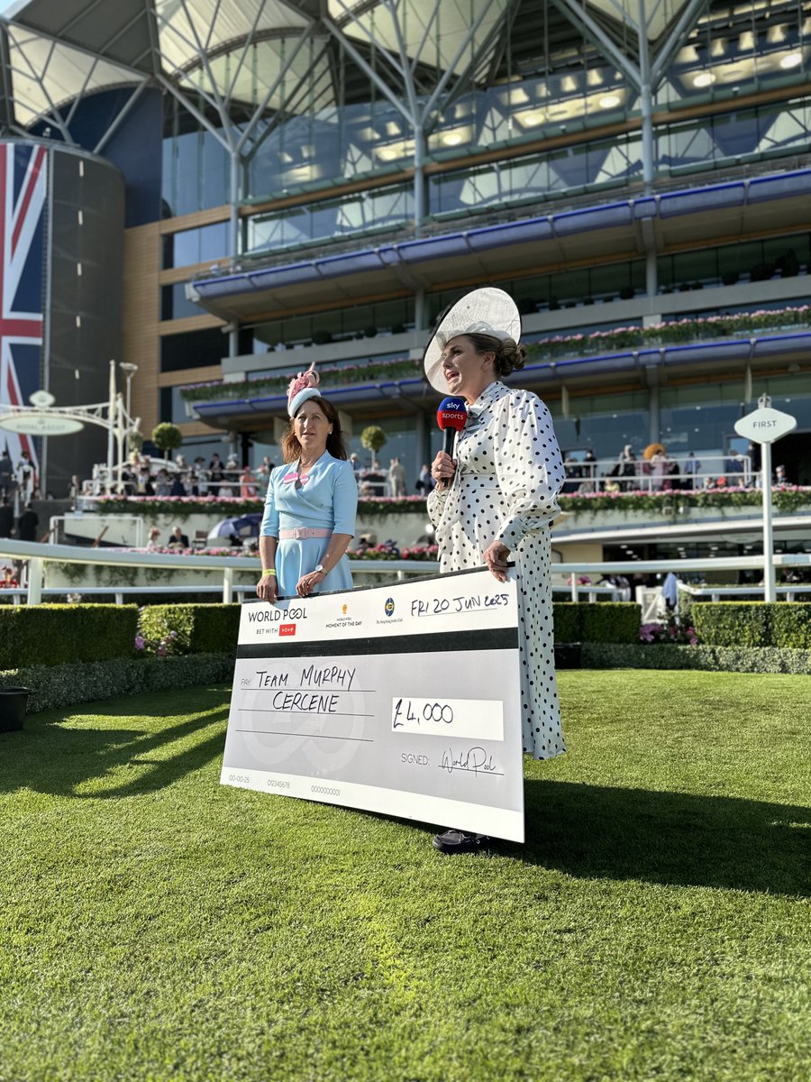 An underdog story with a huge team effort!

Congrats to all that look after CERCENE, our £4,000 World Pool Moment of the Day winner on Day 4 of #RoyalAscot. 

👏 🙌 <a href="/garyfcarroll/">Gary Carroll</a> <a href="/HRIRacing/">Horse Racing Ireland</a>