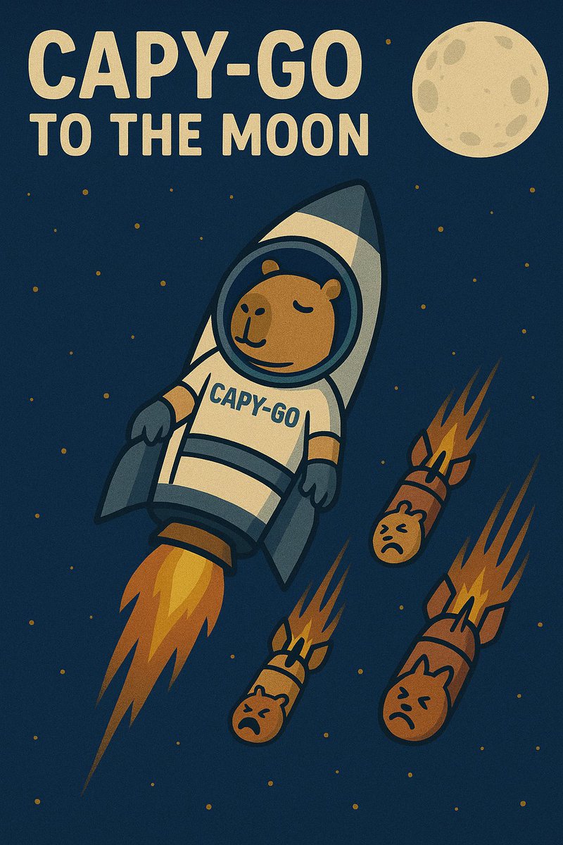 F904Flame's tweet image. @Capygoio,#capymemecontest
Just in @Capygo skyrockets reaching the moon level while others are crashing down.
@movementlabsxyz #gocapygo.