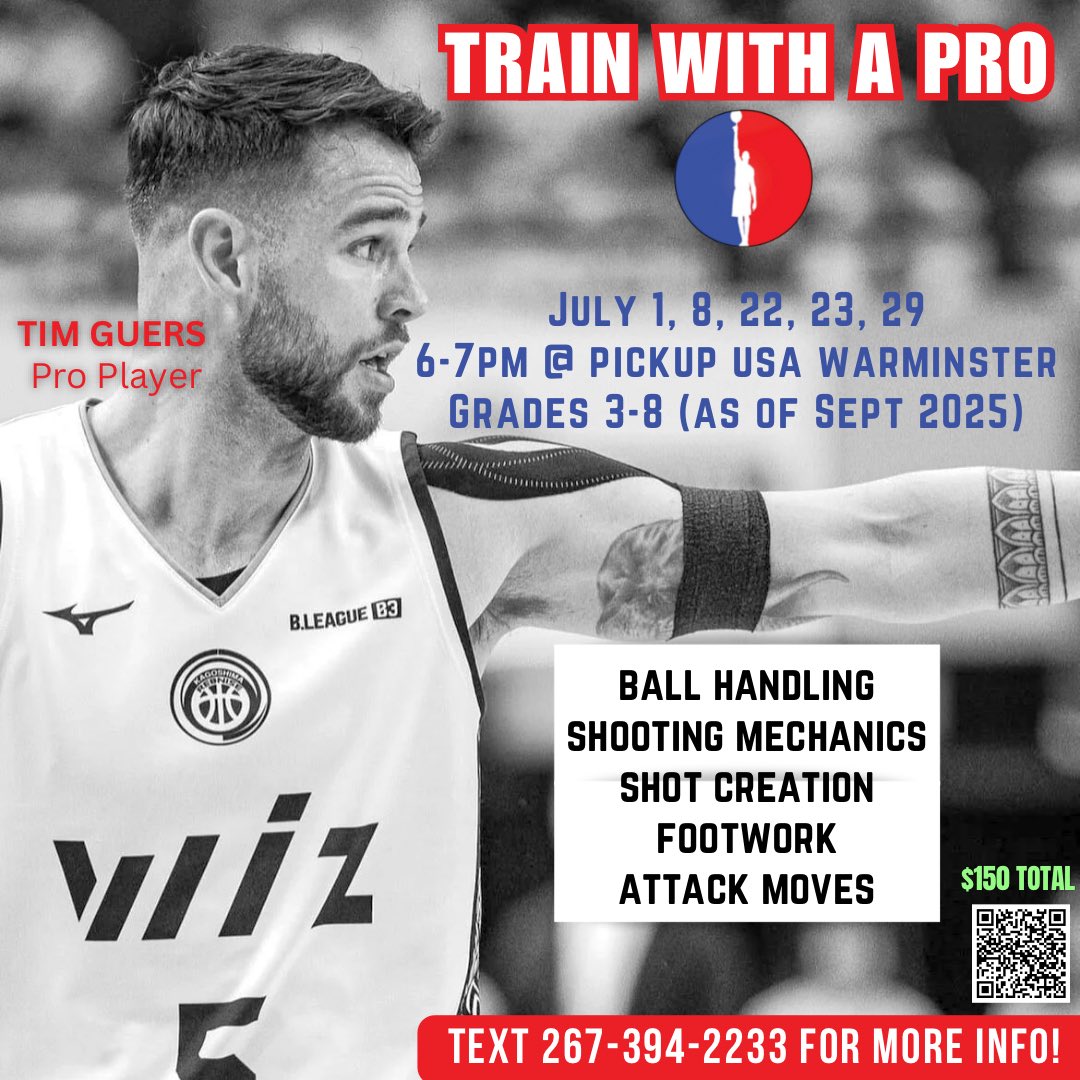 JULY SKILLS CLINICS WITH PRO PLAYER TIM GUERS!

INFO ABOUT COACH TIM:
docs.google.com/document/d/1Sc…

REGISTER:
forms.gle/ddJ1pq21CgfFp3…